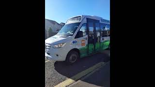 Glenfarg community Transport Mercedes Sprinter KS55BUS at Kinross on route 23 to Tillicoultry [upl. by Ahseret218]