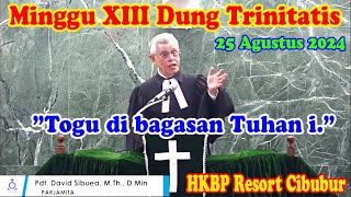 Pendeta David Farel Sibuea MTh MDiv Minggu XIII Dung Trinitatis HKBP Resort Cibubur 25 Agust 2024 [upl. by Ecnerol]