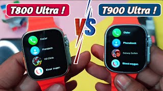 T800 Ultra Vs T900 Ultra Smart Watch  Best Budget BT Calling Smartwatch Under 1000 🔥 [upl. by Enilorak807]