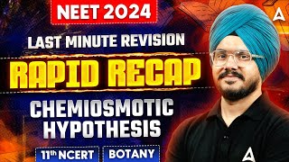 CHEMIOSMOTIC HYPOTHESIS CLASS 11 RAPID REVISION  BOTANY NCERT BASED NEET 2024  BY JAGRAJ SIR [upl. by Yrdnal]