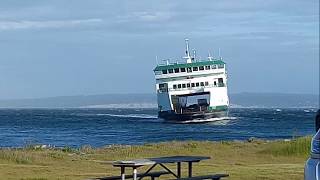 Wsf Salish Ferry in storm from Port Townsend to Coupeville May 23 2017 [upl. by Jaban596]