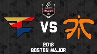 Faze vs Fnatic  CSGO ELEAGUE Major Boston 2018 [upl. by Adiana]