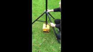 Assembling a NightSearcher MegaStar LED Portable Floodlight [upl. by Nairdad787]