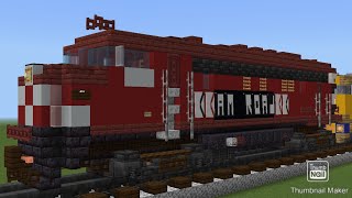 Minecraft Amroad 4070 FP7 Locomotive Tutorial [upl. by Little741]