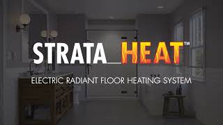 LATICRETE STRATAHEAT Radiant Floor Heating System Overview [upl. by Ahsinna27]