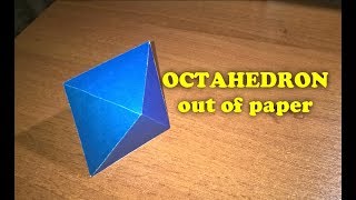 How to make an Octahedron out of paper [upl. by Yekcir239]