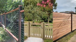 Garden Fencing Ideas with Fancy Barrier Designs [upl. by Koziel704]