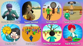 Octopus Game 456 Squid Survival Green Light Red Light Squid Game 456 Squid Hero [upl. by Maridel]