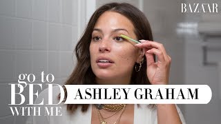 Ashley Grahams Nighttime Skincare Routine  Go To Bed With Me  Harpers BAZAAR [upl. by Pasia]