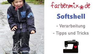 Softshell Verarbeitung Tipps von Sabine von farbenmix [upl. by Hajin]