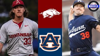 1 Arkansas vs 23 Auburn Highlights  2024 College Baseball Highlights [upl. by Anwahsad616]