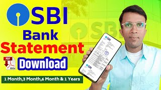 sbi bank statement kaise nikale  sbi bank statement download in pdf [upl. by Eirac]