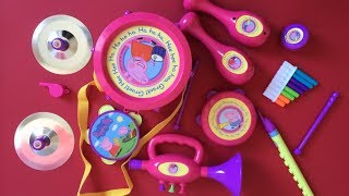 Peppa Pig Toys  Peppa Pig Musical Instruments Band Set [upl. by Ahsinert532]