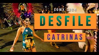 VOY AL MONUMENTAL DESFILE CATRINAS 2024 CDMX Hasta donde Aguante El errante Mx [upl. by Meingolda154]