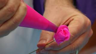 How to Make A Buttercream Rose  Global Sugar Art [upl. by Endora]