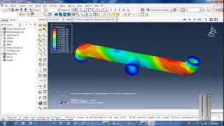 Simulation fluid structure interaction using cosimulation method in Abaqus [upl. by Lalo]