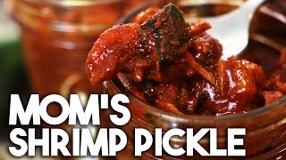 🍤 SHRIMP  PRAWN PICKLE  Moms recipe  Kravings [upl. by Mairam]