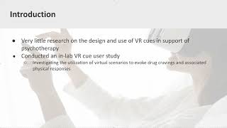 Navigating the Design Implications for Integrating VirtualReality Cues Clinically in Drug Psycho [upl. by Avik236]