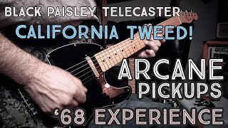 Arcane Pickups 68 Experience  Black Paisley Fender FSR Telecaster  Mesa California Tweed  Demo [upl. by Halilahk]