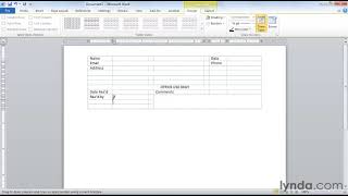 Word Tutorial  Creating professionallooking forms [upl. by Loni]