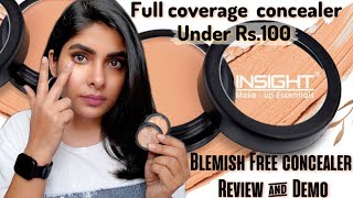 Insight Cosmetics Blemish Free Concealer Review  Best Concealer Under Rs100  Antima Dubey Samaa [upl. by Barabbas]