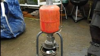 How to make a waste oil Heater V2 [upl. by Tomkiel]