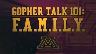 Gopher Talk 101 with PJ Fleck quotFAMILYquot [upl. by Tansey]