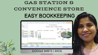 Gas Station Convenience Store Bookkeeping Spreadsheet [upl. by Ree]