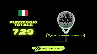 Racchetta padel adidas adipower light 33  giocatrice Mafalda Fernandes [upl. by Adraynek]