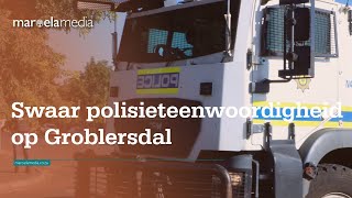 Swaar polisieteenwoordigheid op Groblersdal [upl. by Ribble]