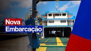 Entregue novo ferryboat para travessia São Luís  Alcântara [upl. by Aicila]