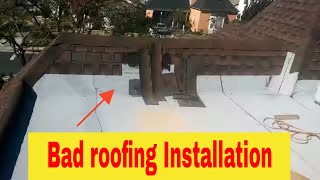 Bad roofing installation  Two years old roof falling apart [upl. by Aw]