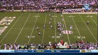 09212013 Troy vs Miss State Football Highlights [upl. by Ennayhs]