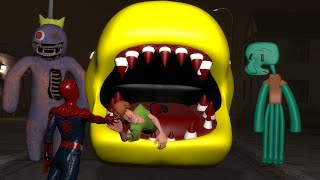 PACMAN TRIED TO EAT US Gmod Funny Moments [upl. by Ellehc]