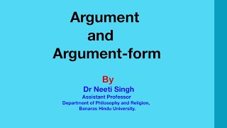 Argument and Argumentform [upl. by Adnam]