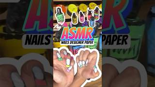 ASMR nails designer paper 💅📝✨ [upl. by Aecila]