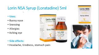 Lorin NSA syrup  Uses  Side effects  UrduHindi [upl. by Orford]