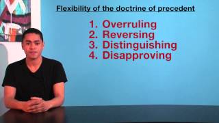 VCE Legal Studies  Flexibility of the doctrine of precedent [upl. by Naginnarb944]