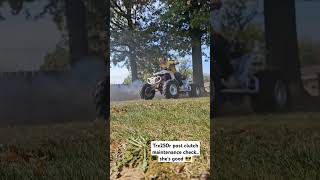 Trx250r post maintenance check Positive results motorsport collector offroad dirtbike honda [upl. by Rausch165]