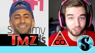 FouseyTUBE on TMZ FaZe Jev House Evacuation Mystic vs RiceGum [upl. by Ellebyam]