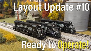 The layout is ready for Operations  Finger Lakes Railway Layout Update 10 [upl. by Jobey856]