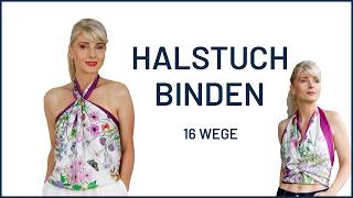 Halstuch amp Schal binden  16 Fashion Hack amp Scarf Tutorial scarfstyle [upl. by Westfall]