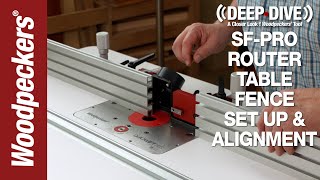 Deep Dive  SFPro Router Table Fence Set Up amp Alignment [upl. by Attaymik]