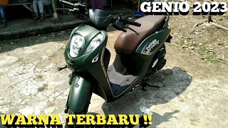 NEW COLOR🔥 HONDA GENIO 2023 HIJAU DOFF I REVIEW [upl. by Monia]