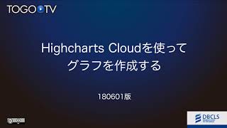 Highcharts Cloudをつかってグラフを作成する [upl. by Charity]