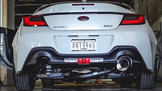 2022 BRZ amp GR86 HKS HIPower Single Install amp Sound Clips [upl. by Gerfen]