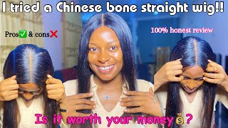 I tried a Chinese bone straight wig Was it worth it Should you buy a Chinese bone straight wig [upl. by Marco901]