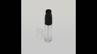 13 oz 10ml Cylinder Bottle Clear Glass with Fine Mist Spray Pumps [upl. by Hammer]