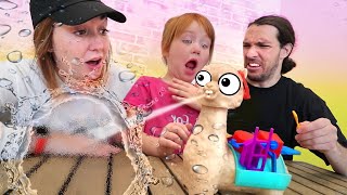 LLAMA SPiT challenge Adley Plays and Reviews fun family GAMES inside who is the new game master [upl. by Cindi620]