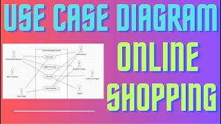 Q4 Use Case Diagram for Online Shopping System [upl. by Onirotciv]